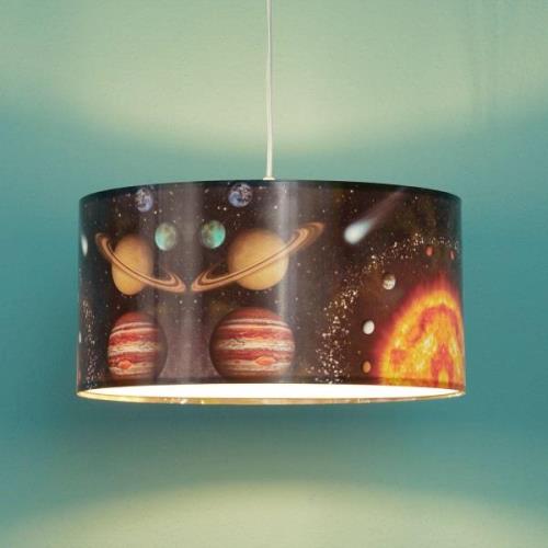 Space hanglamp met ruimteprint