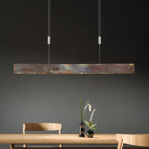 Quitani hanglamp Malu, goud geoxideerd, lengte 119 cm