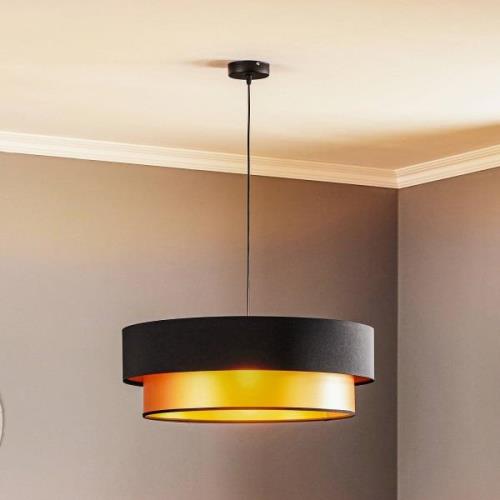 Hanglamp Dorina, zwart/goud Ø 60cm