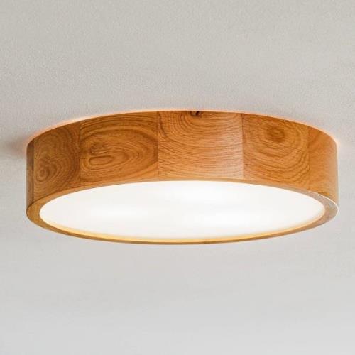 Plafondlamp Cleo, Ø 38 cm, eiken