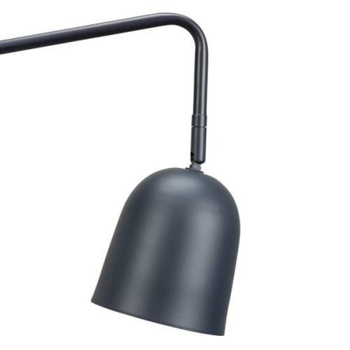 Dyberg Larsen wandlamp Manchester, grijs, projectie 45 cm