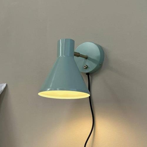 Dyberg Larsen wandlamp Sleep, mintgroen, Ø 15 cm, staal