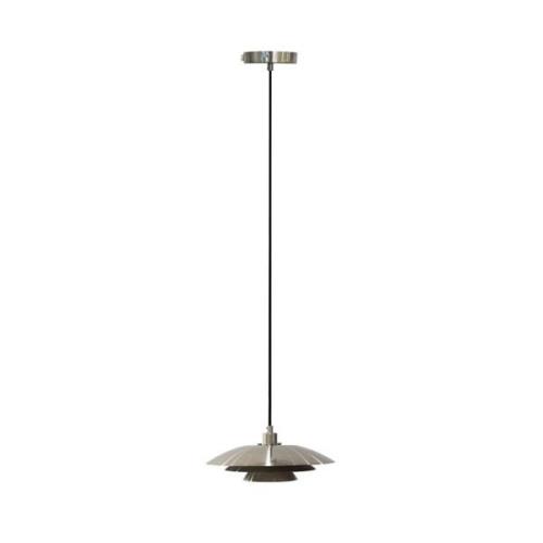 Dyberg Larsen hanglamp Monaco, staalkleurig, Ø 28 cm