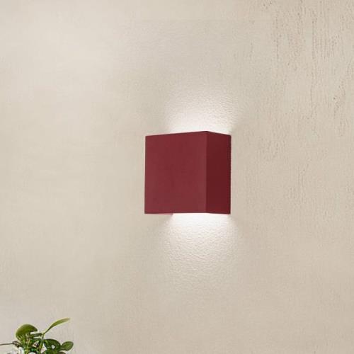 LED wandlamp Gianto up/down, rood