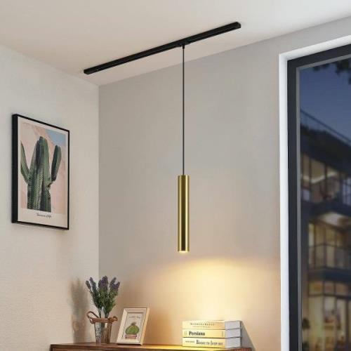 Hanglamp Lindby Linaro, 40 cm, goud, 1-fase, Ø 6 cm