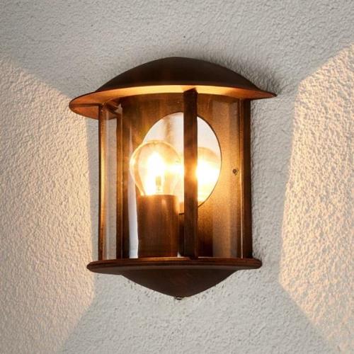 Buitenmuur bruine roest LED licht Maelis