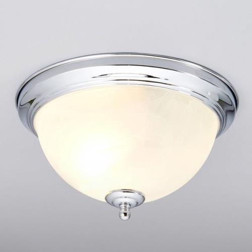 Chroomkleurige badkamer-plafondlamp Corvin