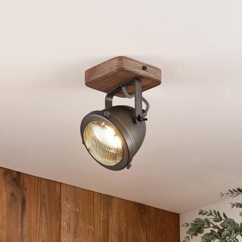 Lindby Farovi spot zwart, 1-lamp