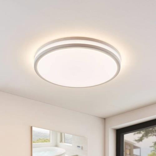 LED plafondlamp Arnim in wit, ronde vorm, IP44