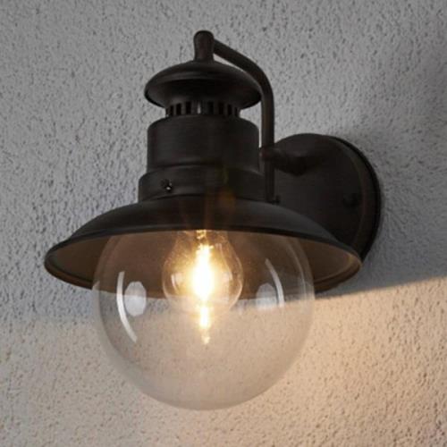 Buitenwandlamp Eddie in landelijke stijl, IP44