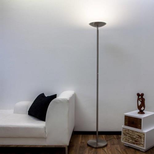 Malea LED uplighter vloerlamp, mat nikkel