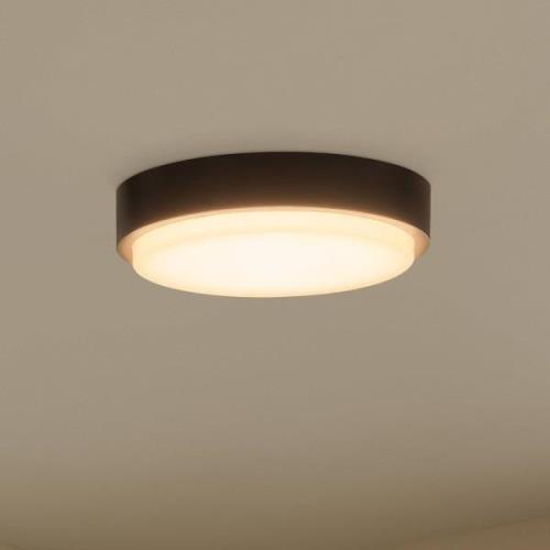 LED buiten plafondlamp Nermin, IP65, rond