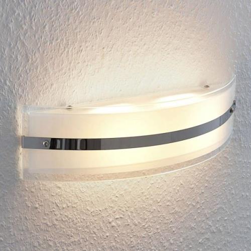 LED wandlamp Zinka uit glas, 37,5 cm