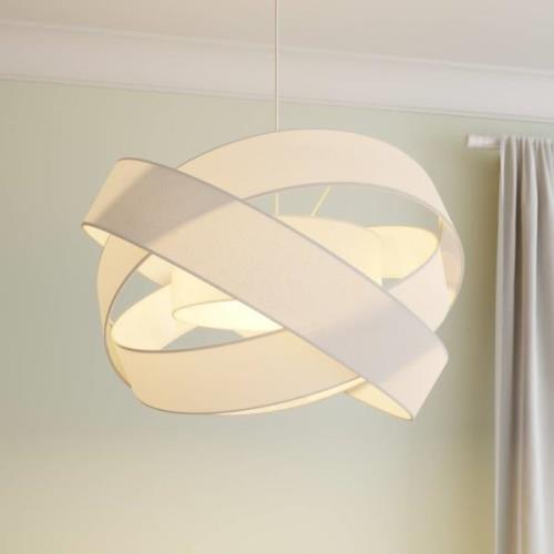 Lindby Simaria stoffen hanglamp, wit