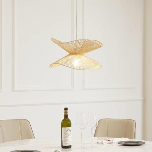 Hanglamp Lindby Valdorin, beige, papier, Ø 40 cm, E27