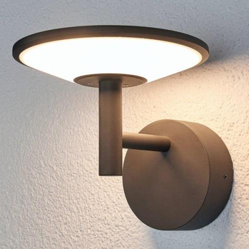 Antraciet gekleurde LED buitenwandlamp Fenia