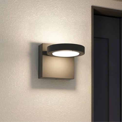 Lucande Belna LED buitenwandlamp, grafietgrijs