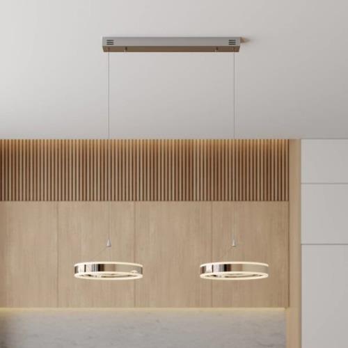 Lyani LED hanglamp, 2 ringen naast elkaar